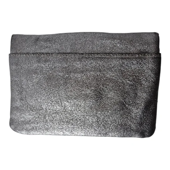 HOBO Daria Metallic Leather Clutch Bag Small **Missing Strap