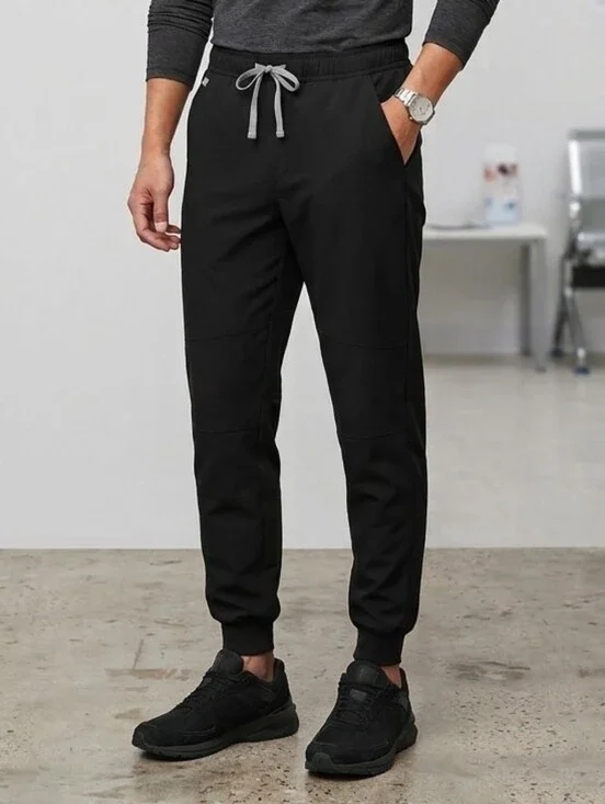 FIGS Mens Black Tansen Scrub Pants Joggers Medium Tall M/T Bottoms M21SW2051T