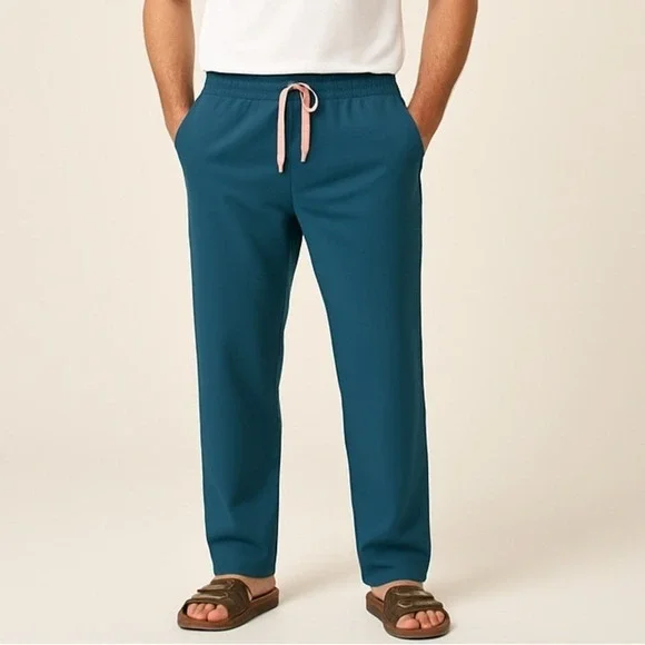 FIGS Livingston Scrub‎ Pants – Teal Blue, Size XL men's drawstring comfy unisex