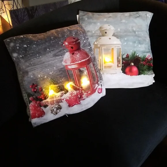 Lighted pillow covers
