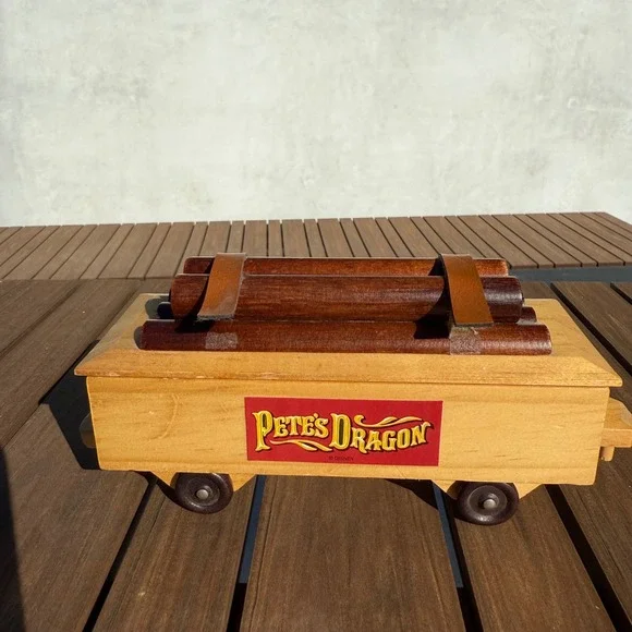 Disney Pete's Dragon Wooden Treasure‎ Box Storage Container Collectible