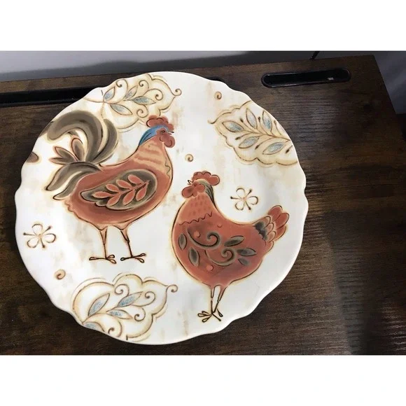 Pier 1‎ Imports Gallo Decorative Plate With Chickens