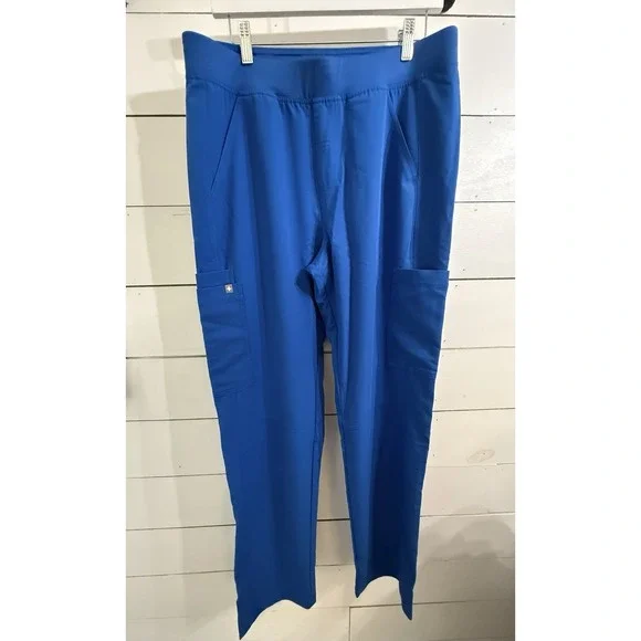 Figs Mens Royal Blue Axim 2.0 Cargo Scrub Pants Large‎ New With Tags