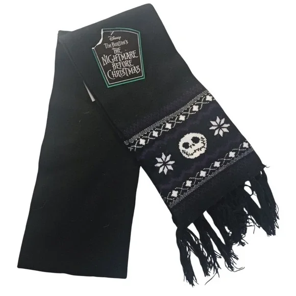 NWT Disney Nightmare Before Christmas Jack Skellington Scarf 60