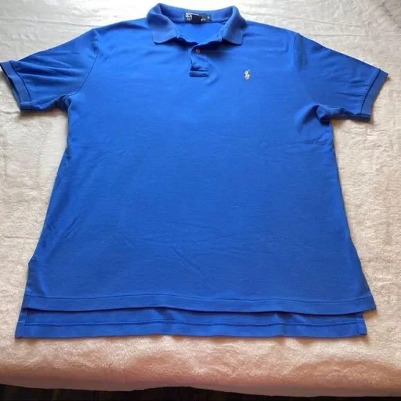 Polo by Ralph Lauren Blue Polo Shirt Size Large