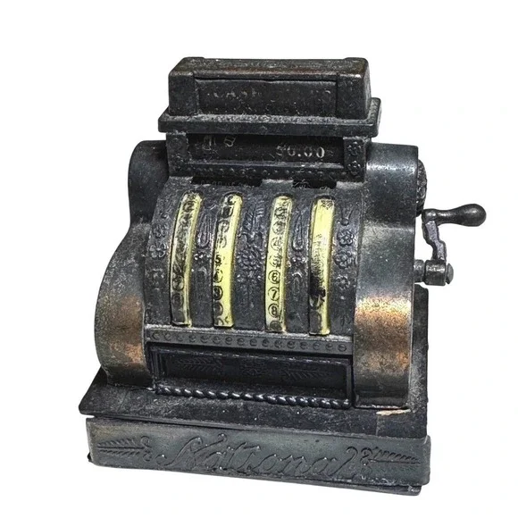 Vintage National Cash Register Metal pencil sharpener