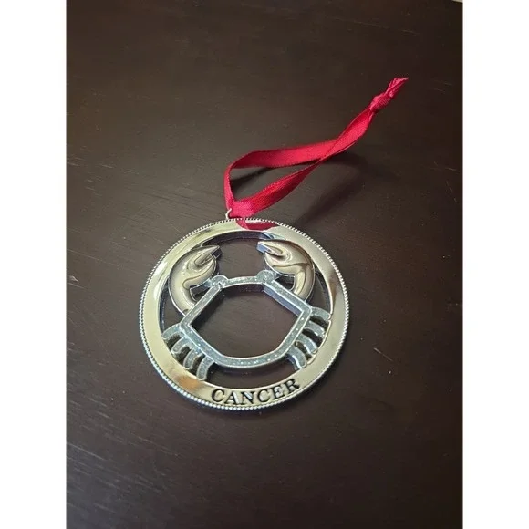 Cancer Horoscope Sign Ornament Harvey Lewis Crystals Xmas Holiday