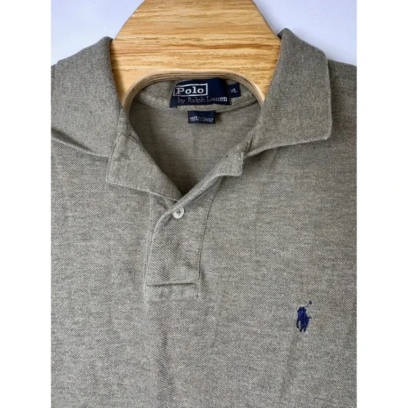Polo Ralph Lauren Men's Olive Heather Polo Sz XL 100% Cotton Golf Rugby