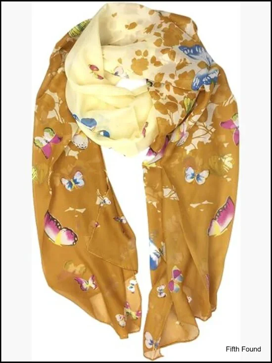 Lightweight Floral Print Oversized Shawl Scarf 63in Long