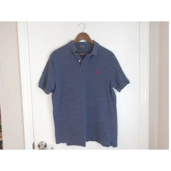 Polo Ralph Lauren Polo Shirt Classic Fit Red Pony Logo Mens Large /‎ #5244