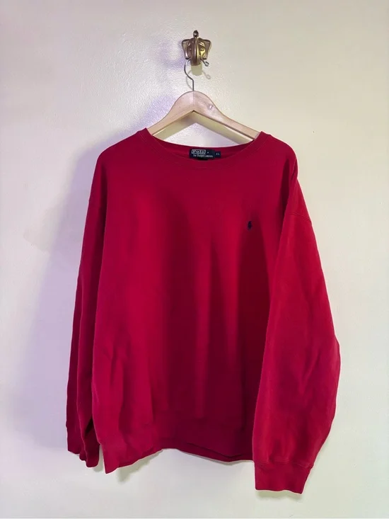 Polo Ralph Lauren Red Crewneck Sweatshirt XL