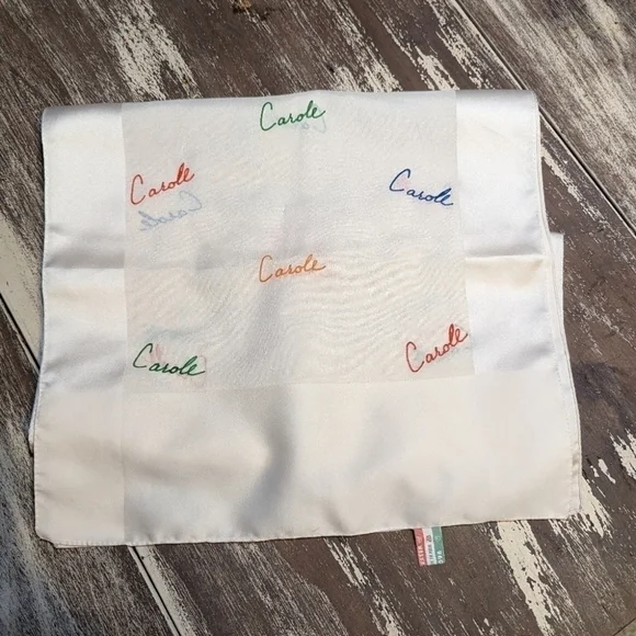 Carole Little Women's scarf with rainbow colored 