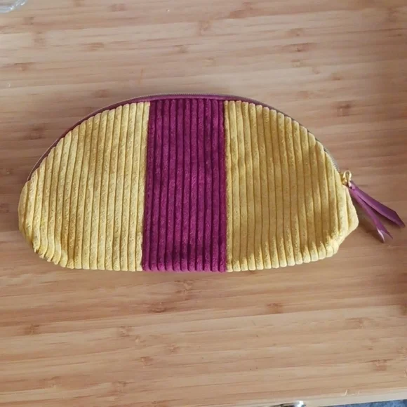 Ipsy  Courderoy Fabric Cosmetic Bag