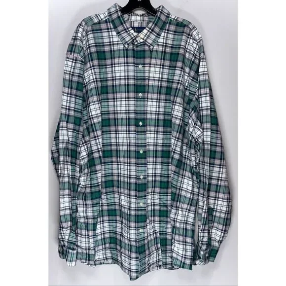Polo Ralph Lauren Classic-Fit Plaid Oxford Shirt size 3xl