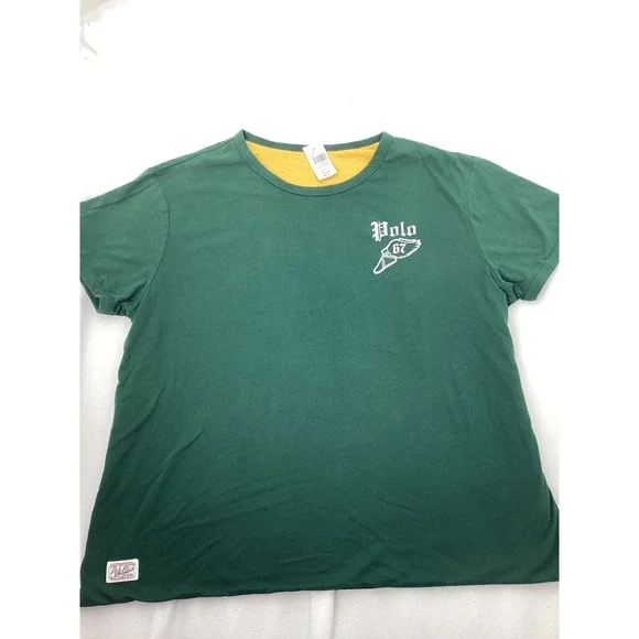 Polo Ralph Lauren Mens XXL Green Winged Foot Polo 67 Graphic T-Shirt NWT