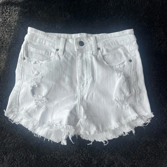 WINDSOR White Denim Shorts