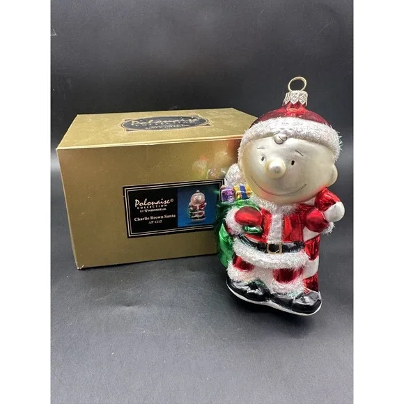 KURT ADLER POLONAISE CHARLIE BROWN SANTA THE PEANUTS ORNAMENT AP 1212 6