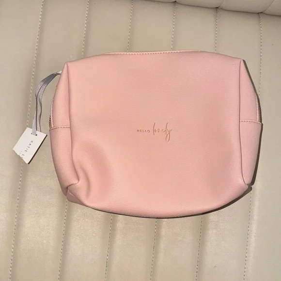 Pink Women's Bag Make Up Pencil Zip Up