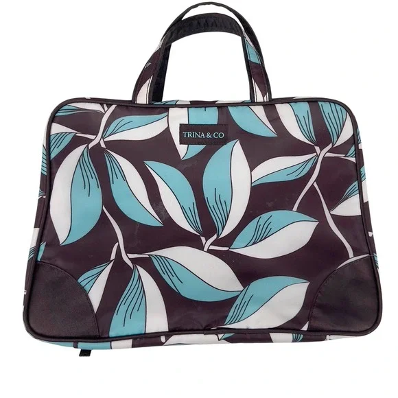 TRINA & CO Floral Cosmetic Travel Bag Organizer Pouch Trina Turk‎