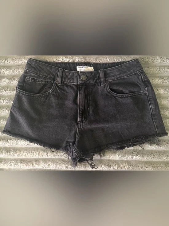 Garage Black Denim Jean Shorts