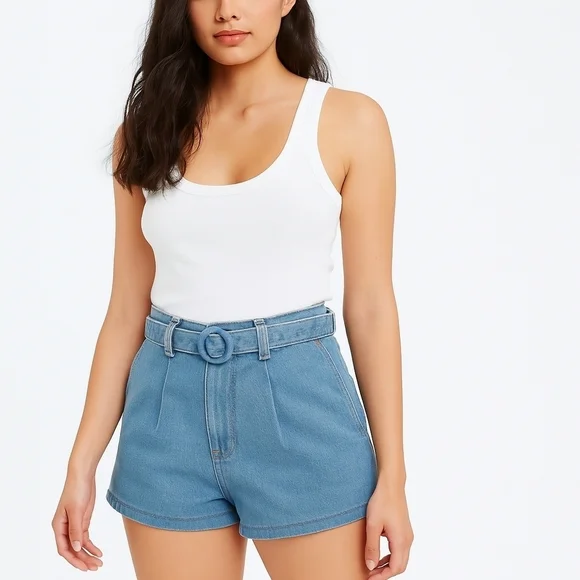 Blue Denim Women's Shorts (New)