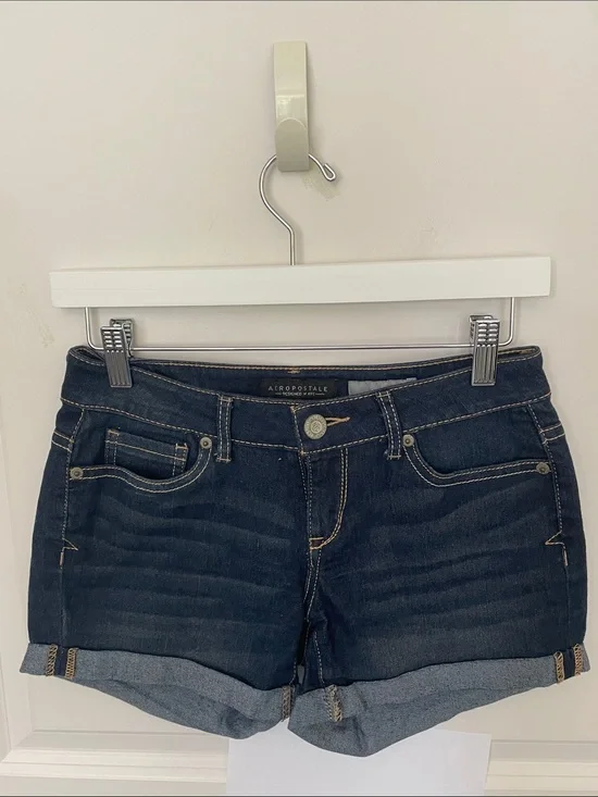 Aeropostale Denim Mid Shorts 00