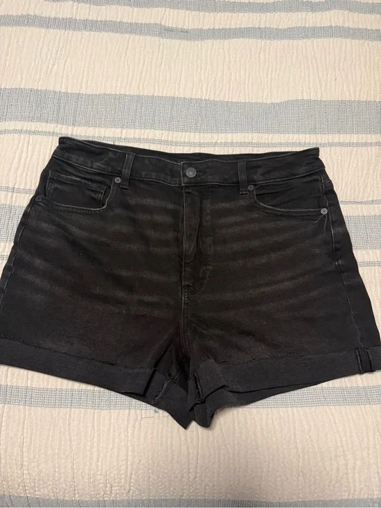 American Eagle Black Denim Shorts