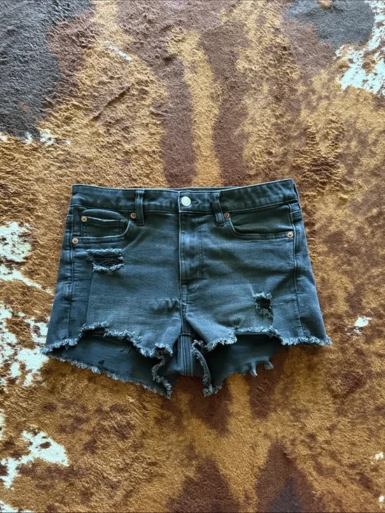 Black American Eagle Denim Shorts