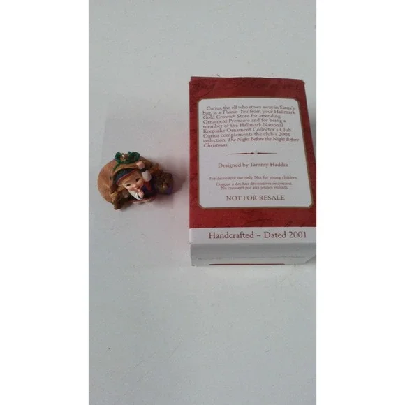 Hallmark Keepsake Ornament 2001 Curius the Elf Tammy Haddix Handcrafted PR2318