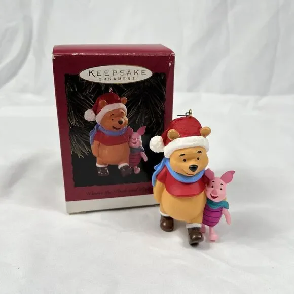 Hallmark 1996 Winnie The Pooh And Piglet Disney Keepsake‎ Christmas Ornament