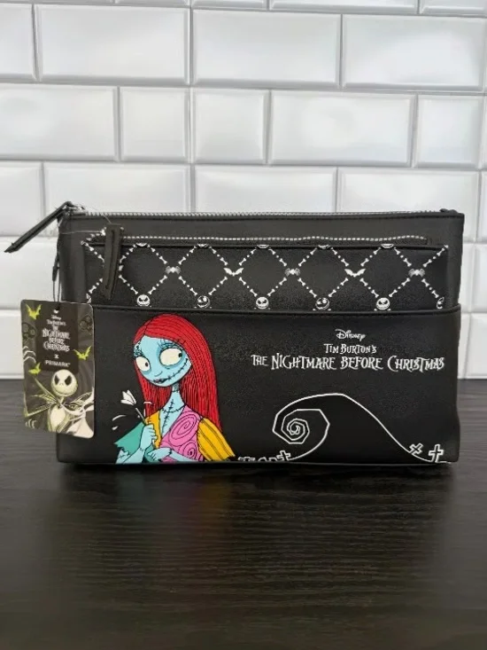NEW Primark Nightmare Before Christmas Sally Makeup Bag 2pc Set