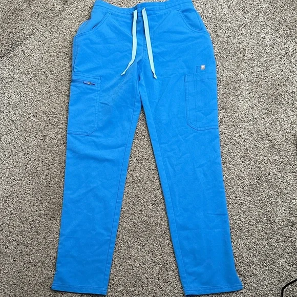 Figs Bright Blue scrub Joggers pant size Xxs p