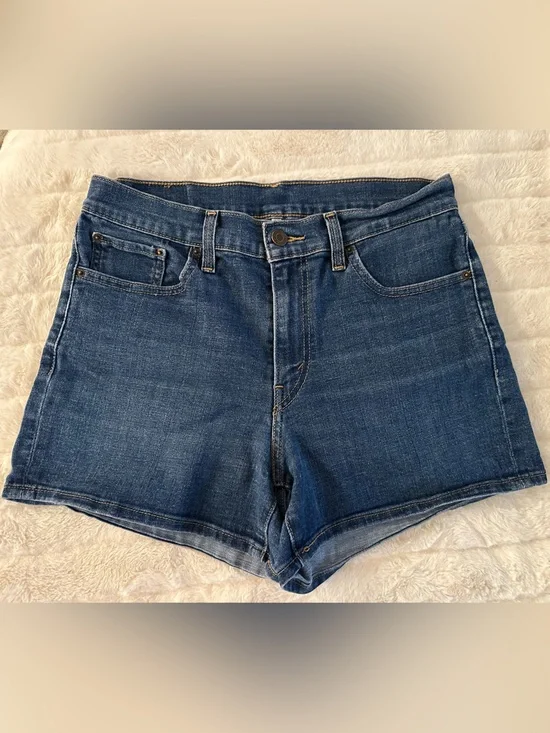 Levi’s Dark Wash Denim Shorts