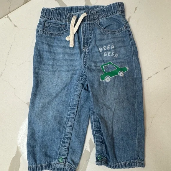 GAP‎ Kids Blue Jeans with Car Design