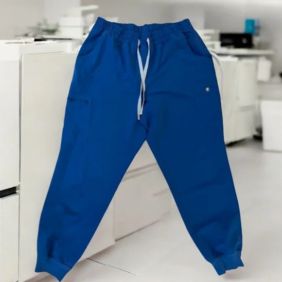 FIGS Scrub Jogger Pants‎ Blue XL Men’s Workwear Medical Scrubs Flawed Zipper