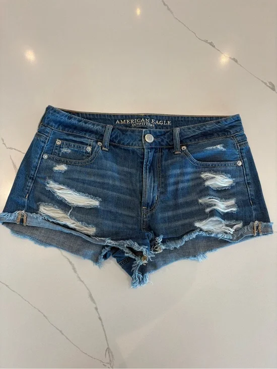 American Eagle Distressed Denim Shorts