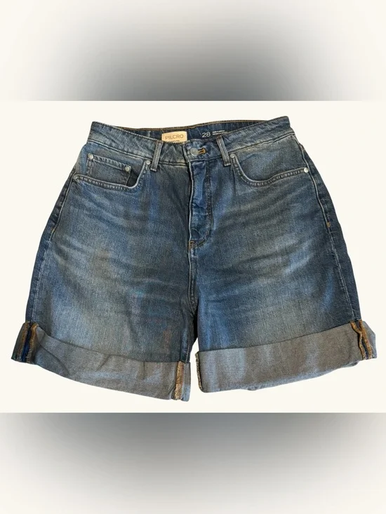 Pilcro Denim Shorts in Medium Blue