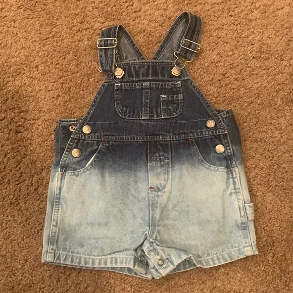 Baby GAP jean short overalls