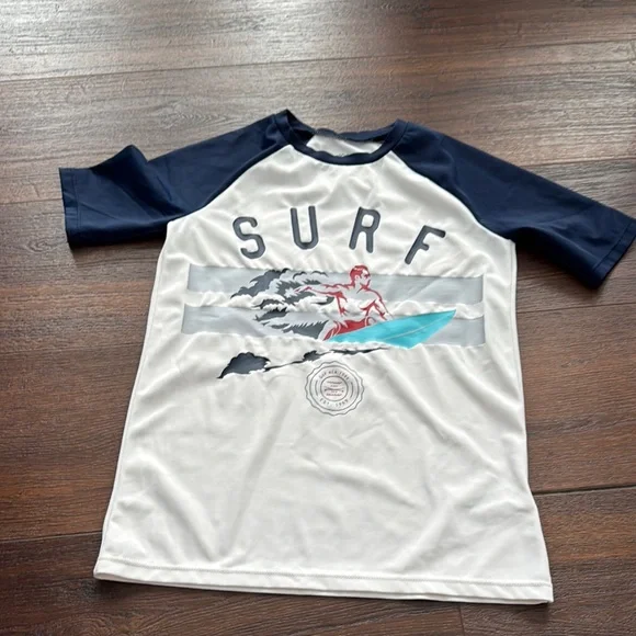 GAP Kids Navy and White Raglan Tee