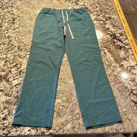 FIGS Technical Collection TM3001S Scrub Pants Teal Blue Mens Size Small S 29x29