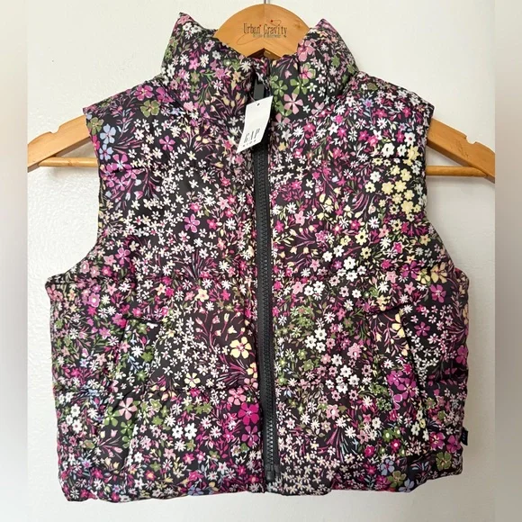 GAP Kids Floral Puffer Vest