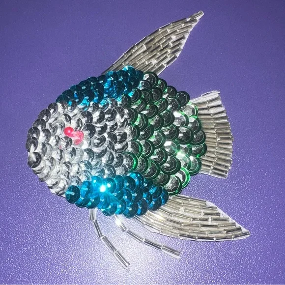 Colorful Sequin Fish Ornament
