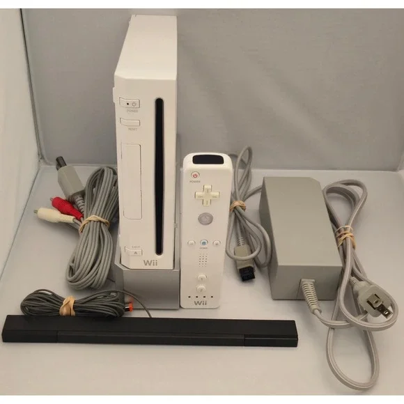Nintendo Wii Console Bundle - White RVL-001 - Modded - Homebrew - OEM - Tested