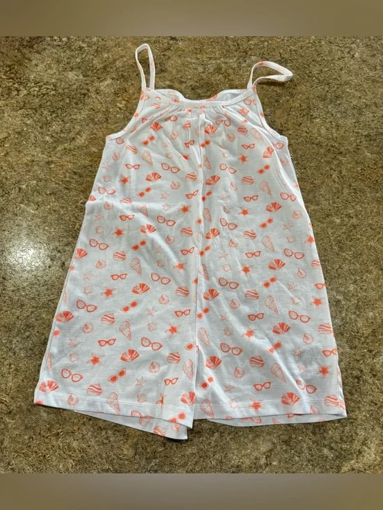 Gap Kids Girls Beach Print Pajama Romper Size 8