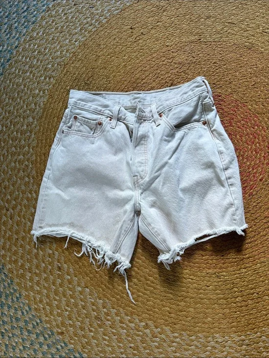 Levi’s 501 Shorts, Frayed Hem Women's Denim Shorts -