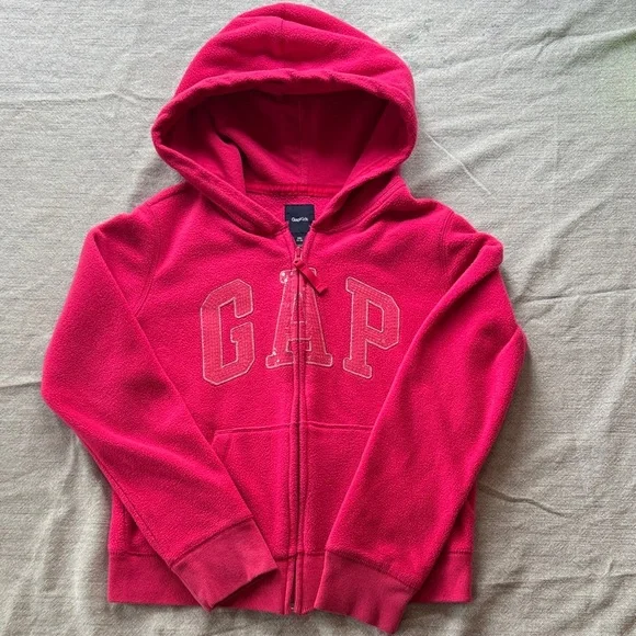 GAP Kids Bright Pink Zip-Up Hoodie