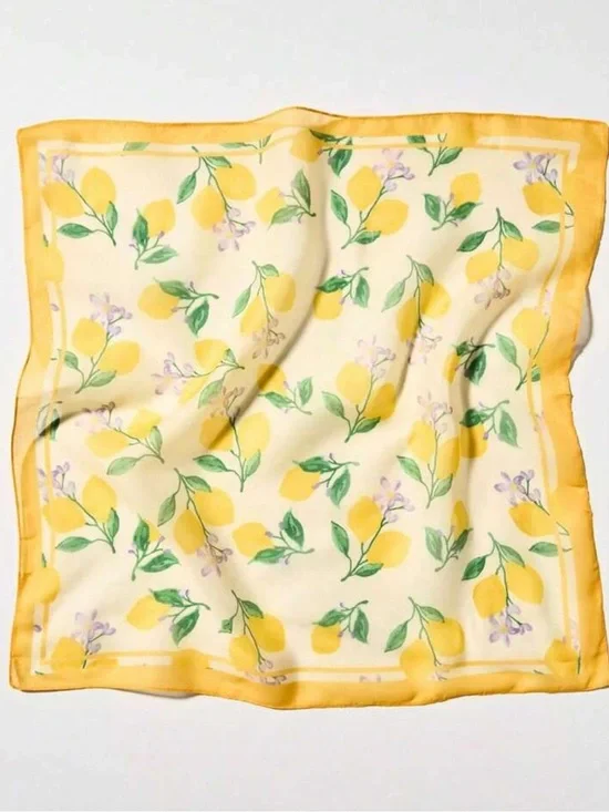 Lemon Print Scarf S144
