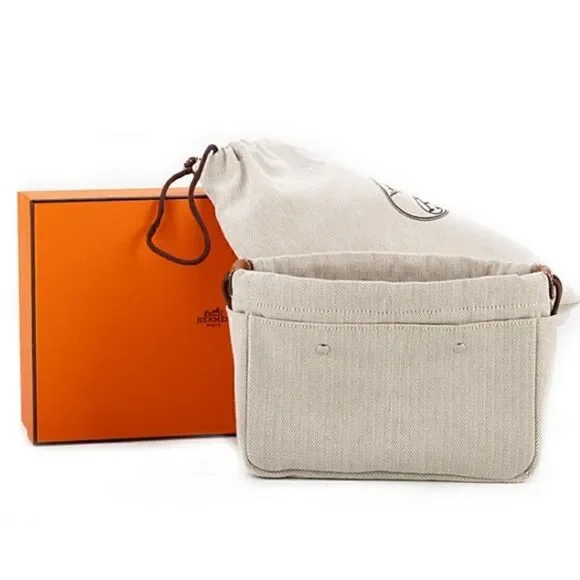 Hermès 25cm Toile Bag Organizer