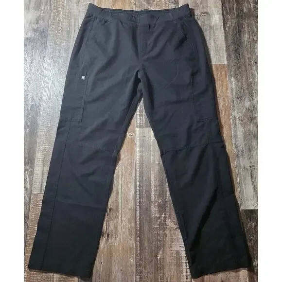 FIGS Men's Axim Cargo Black Scrub Pants Size XXL
