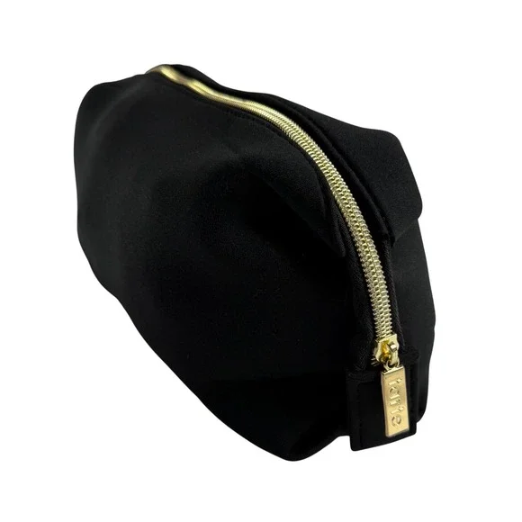 Tarte | Exclusive Back‎ to Basics Black Neoprene Cosmetic Bag Gold Zipper Pouch